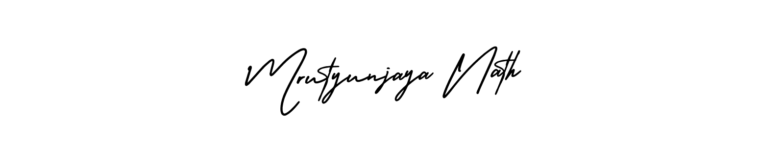 How to Draw Mrutyunjaya Nath signature style? AmerikaSignatureDemo-Regular is a latest design signature styles for name Mrutyunjaya Nath. Mrutyunjaya Nath signature style 3 images and pictures png