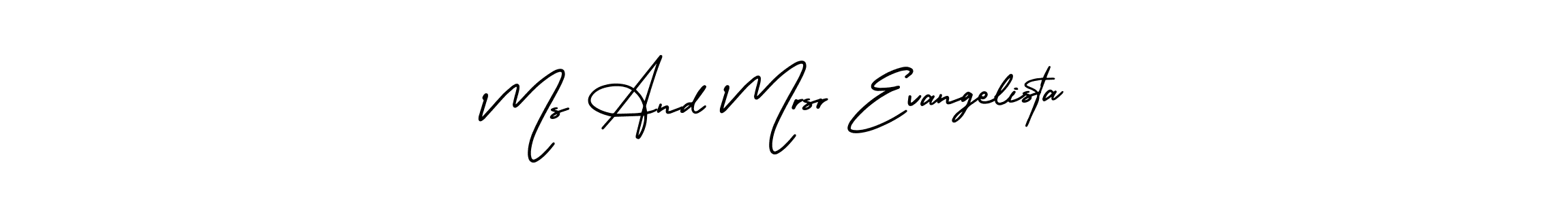 if you are searching for the best signature style for your name Ms And Mrsr Evangelista. so please give up your signature search. here we have designed multiple signature styles  using AmerikaSignatureDemo-Regular. Ms And Mrsr Evangelista signature style 3 images and pictures png