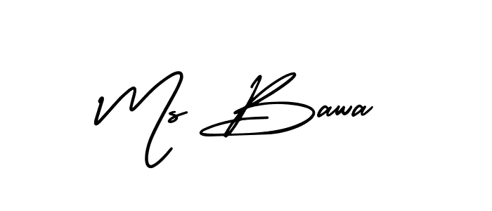 Make a short Ms Bawa signature style. Manage your documents anywhere anytime using AmerikaSignatureDemo-Regular. Create and add eSignatures, submit forms, share and send files easily. Ms Bawa signature style 3 images and pictures png