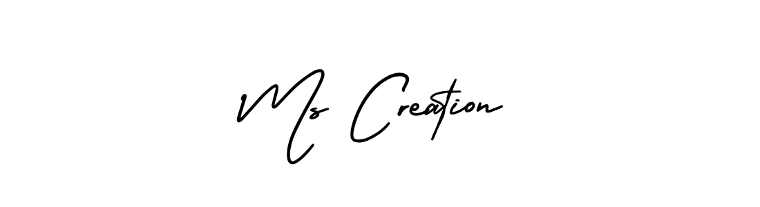 It looks lik you need a new signature style for name Ms Creation. Design unique handwritten (AmerikaSignatureDemo-Regular) signature with our free signature maker in just a few clicks. Ms Creation signature style 3 images and pictures png
