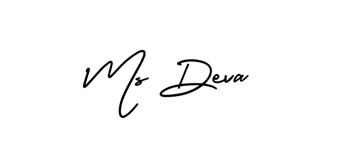 Create a beautiful signature design for name Ms Deva. With this signature (AmerikaSignatureDemo-Regular) fonts, you can make a handwritten signature for free. Ms Deva signature style 3 images and pictures png