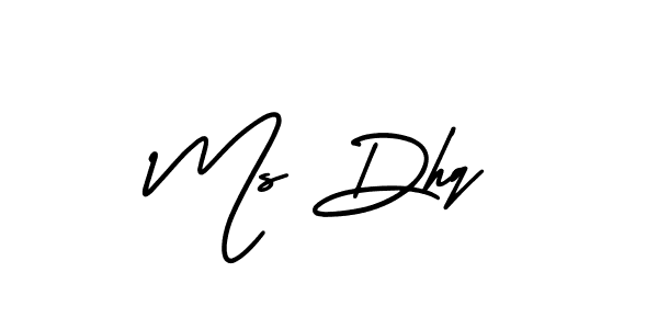 It looks lik you need a new signature style for name Ms Dhq. Design unique handwritten (AmerikaSignatureDemo-Regular) signature with our free signature maker in just a few clicks. Ms Dhq signature style 3 images and pictures png