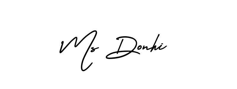 Best and Professional Signature Style for Ms Donhi. AmerikaSignatureDemo-Regular Best Signature Style Collection. Ms Donhi signature style 3 images and pictures png