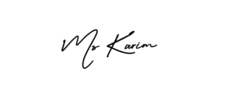 Best and Professional Signature Style for Ms Karim. AmerikaSignatureDemo-Regular Best Signature Style Collection. Ms Karim signature style 3 images and pictures png