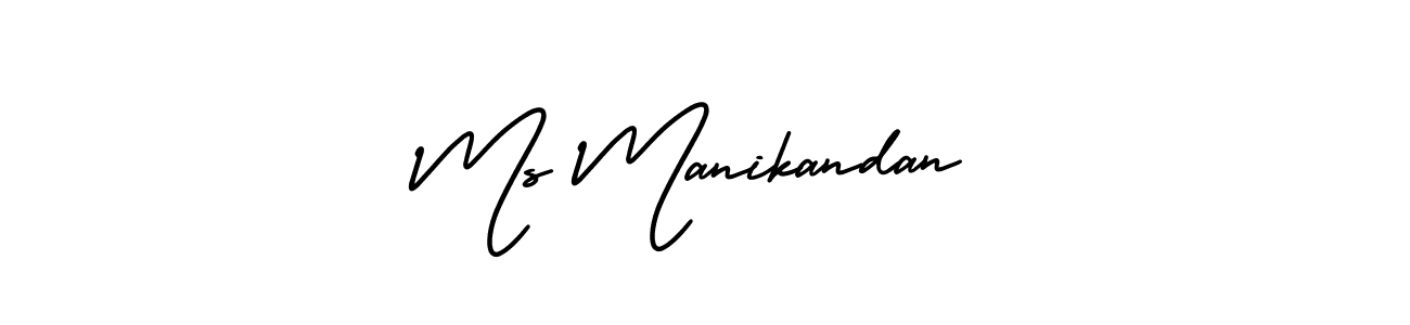 Ms Manikandan stylish signature style. Best Handwritten Sign (AmerikaSignatureDemo-Regular) for my name. Handwritten Signature Collection Ideas for my name Ms Manikandan. Ms Manikandan signature style 3 images and pictures png