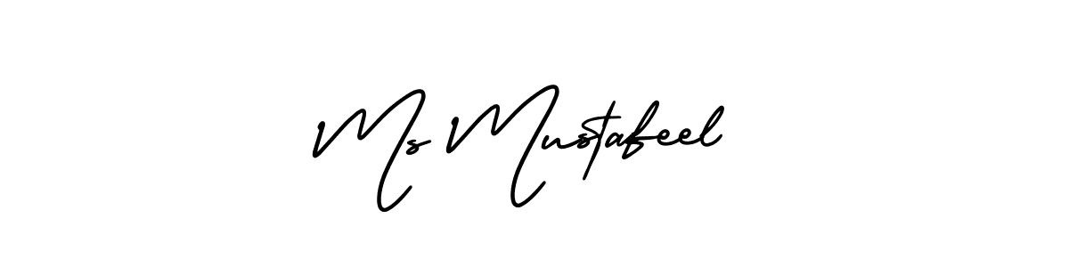 Also we have Ms Mustafeel name is the best signature style. Create professional handwritten signature collection using AmerikaSignatureDemo-Regular autograph style. Ms Mustafeel signature style 3 images and pictures png