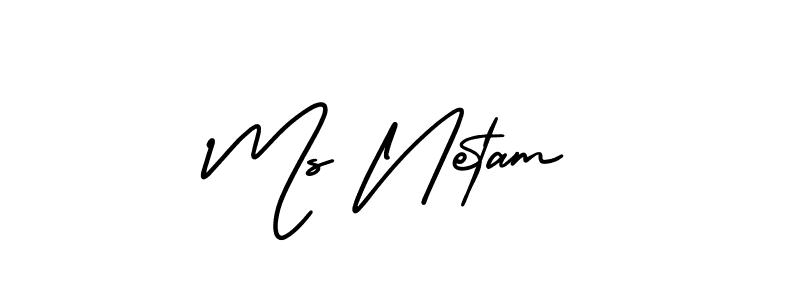 This is the best signature style for the Ms Netam name. Also you like these signature font (AmerikaSignatureDemo-Regular). Mix name signature. Ms Netam signature style 3 images and pictures png