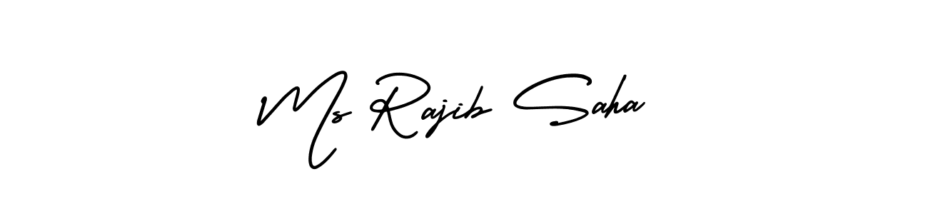 Create a beautiful signature design for name Ms Rajib Saha. With this signature (AmerikaSignatureDemo-Regular) fonts, you can make a handwritten signature for free. Ms Rajib Saha signature style 3 images and pictures png