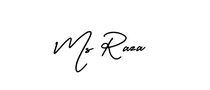 How to Draw Ms Raza signature style? AmerikaSignatureDemo-Regular is a latest design signature styles for name Ms Raza. Ms Raza signature style 3 images and pictures png