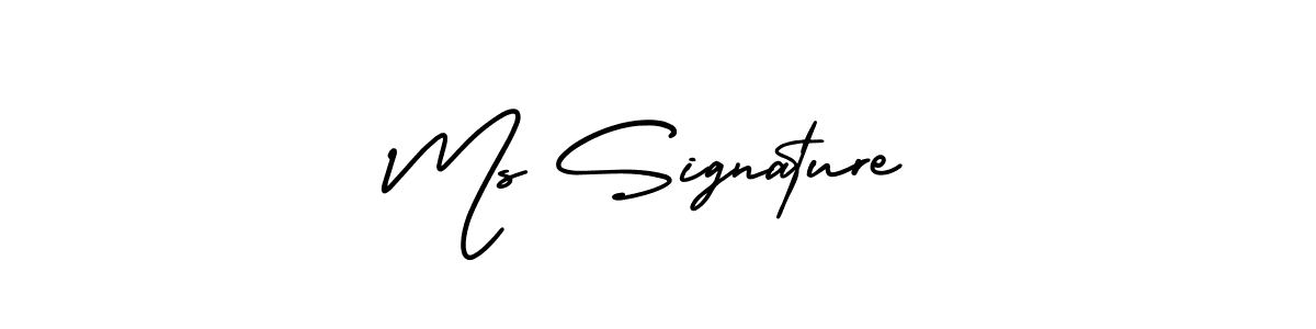Make a beautiful signature design for name Ms Signature. With this signature (AmerikaSignatureDemo-Regular) style, you can create a handwritten signature for free. Ms Signature signature style 3 images and pictures png
