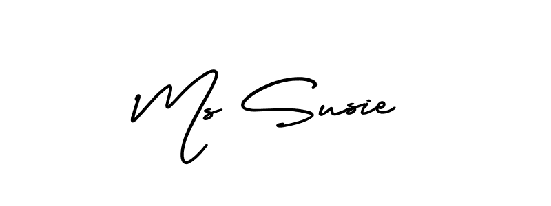 AmerikaSignatureDemo-Regular is a professional signature style that is perfect for those who want to add a touch of class to their signature. It is also a great choice for those who want to make their signature more unique. Get Ms Susie name to fancy signature for free. Ms Susie signature style 3 images and pictures png