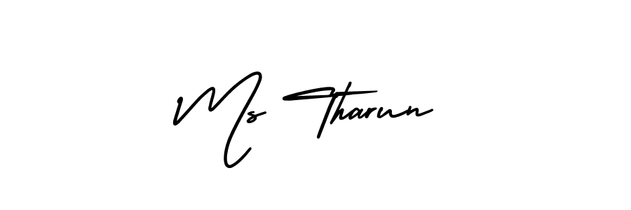 Make a beautiful signature design for name Ms Tharun. Use this online signature maker to create a handwritten signature for free. Ms Tharun signature style 3 images and pictures png