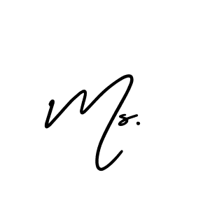 Design your own signature with our free online signature maker. With this signature software, you can create a handwritten (AmerikaSignatureDemo-Regular) signature for name Ms.. Ms. signature style 3 images and pictures png