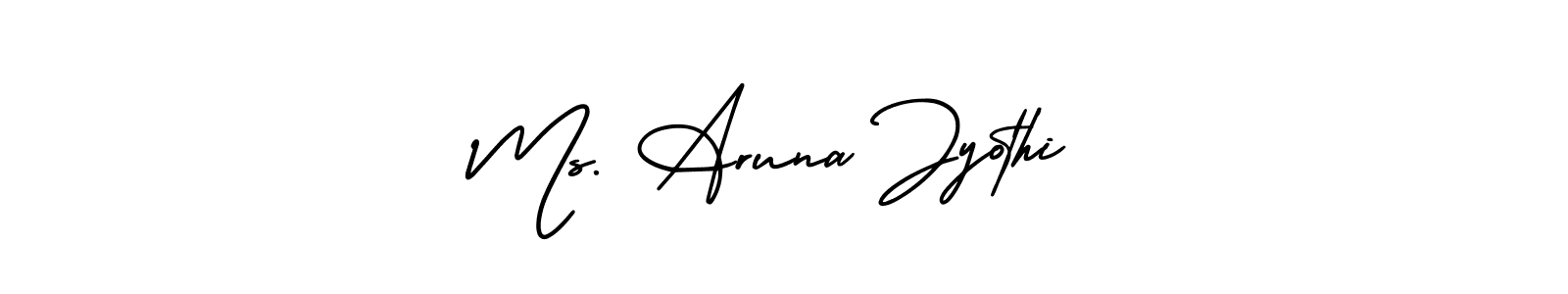 How to Draw Ms. Aruna Jyothi signature style? AmerikaSignatureDemo-Regular is a latest design signature styles for name Ms. Aruna Jyothi. Ms. Aruna Jyothi signature style 3 images and pictures png