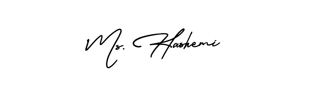 Use a signature maker to create a handwritten signature online. With this signature software, you can design (AmerikaSignatureDemo-Regular) your own signature for name Ms. Hashemi. Ms. Hashemi signature style 3 images and pictures png