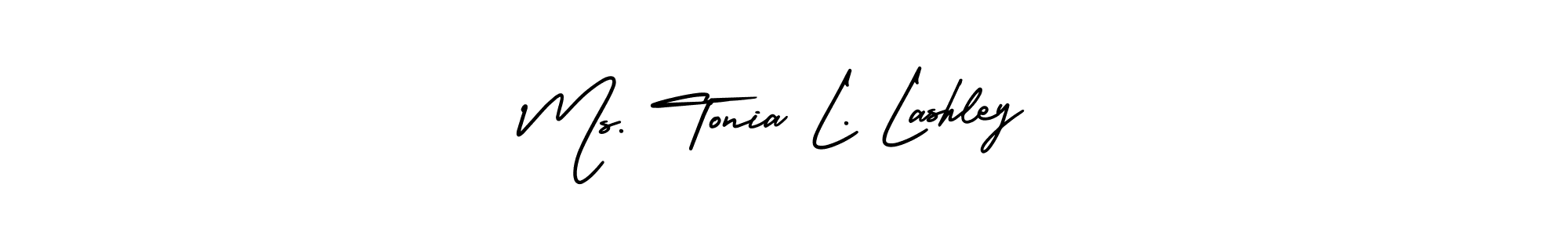 How to make Ms. Tonia L. Lashley name signature. Use AmerikaSignatureDemo-Regular style for creating short signs online. This is the latest handwritten sign. Ms. Tonia L. Lashley signature style 3 images and pictures png