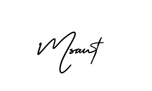 Msaut stylish signature style. Best Handwritten Sign (AmerikaSignatureDemo-Regular) for my name. Handwritten Signature Collection Ideas for my name Msaut. Msaut signature style 3 images and pictures png