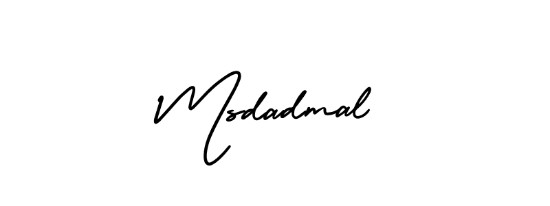 Msdadmal stylish signature style. Best Handwritten Sign (AmerikaSignatureDemo-Regular) for my name. Handwritten Signature Collection Ideas for my name Msdadmal. Msdadmal signature style 3 images and pictures png