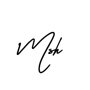 This is the best signature style for the Msh name. Also you like these signature font (AmerikaSignatureDemo-Regular). Mix name signature. Msh signature style 3 images and pictures png