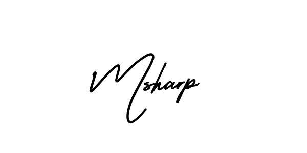 Msharp stylish signature style. Best Handwritten Sign (AmerikaSignatureDemo-Regular) for my name. Handwritten Signature Collection Ideas for my name Msharp. Msharp signature style 3 images and pictures png