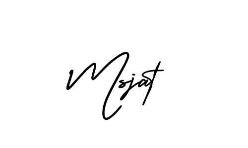 Create a beautiful signature design for name Msjat. With this signature (AmerikaSignatureDemo-Regular) fonts, you can make a handwritten signature for free. Msjat signature style 3 images and pictures png