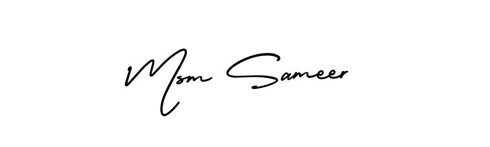 if you are searching for the best signature style for your name Msm Sameer. so please give up your signature search. here we have designed multiple signature styles  using AmerikaSignatureDemo-Regular. Msm Sameer signature style 3 images and pictures png