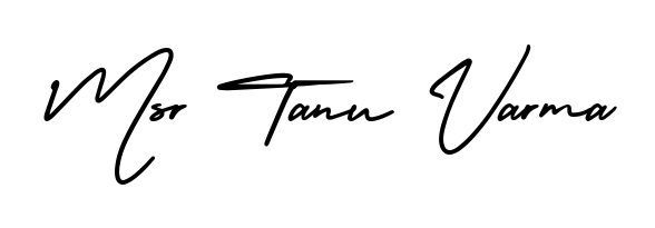 Make a short Msr Tanu Varma signature style. Manage your documents anywhere anytime using AmerikaSignatureDemo-Regular. Create and add eSignatures, submit forms, share and send files easily. Msr Tanu Varma signature style 3 images and pictures png
