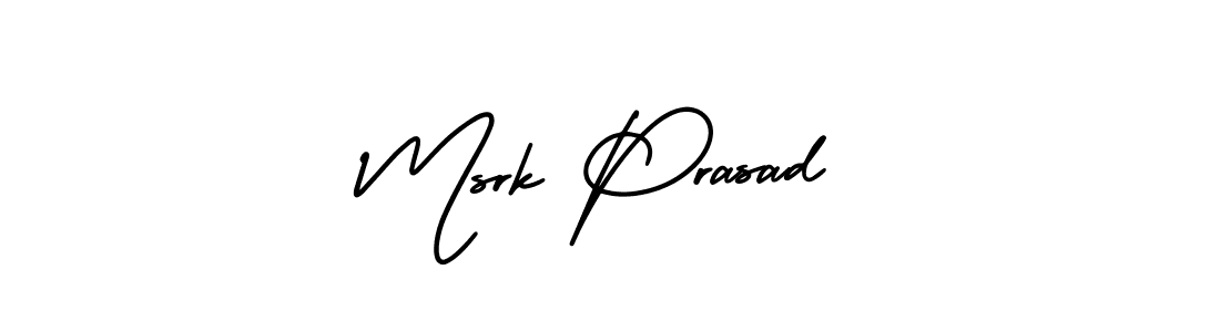 The best way (AmerikaSignatureDemo-Regular) to make a short signature is to pick only two or three words in your name. The name Msrk Prasad include a total of six letters. For converting this name. Msrk Prasad signature style 3 images and pictures png