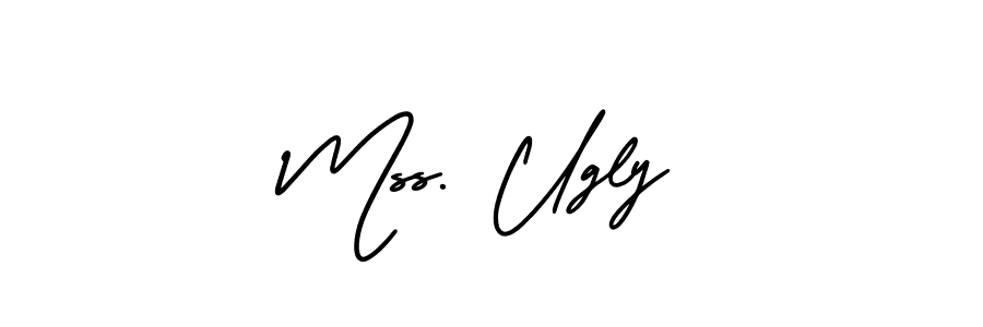 You can use this online signature creator to create a handwritten signature for the name Mss. Ugly. This is the best online autograph maker. Mss. Ugly signature style 3 images and pictures png