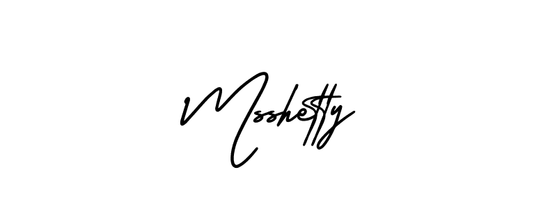 Make a beautiful signature design for name Msshetty. With this signature (AmerikaSignatureDemo-Regular) style, you can create a handwritten signature for free. Msshetty signature style 3 images and pictures png