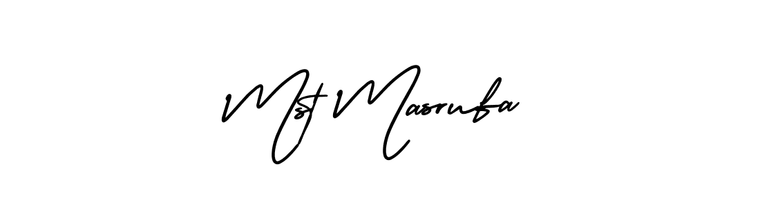 if you are searching for the best signature style for your name Mst Masrufa. so please give up your signature search. here we have designed multiple signature styles  using AmerikaSignatureDemo-Regular. Mst Masrufa signature style 3 images and pictures png