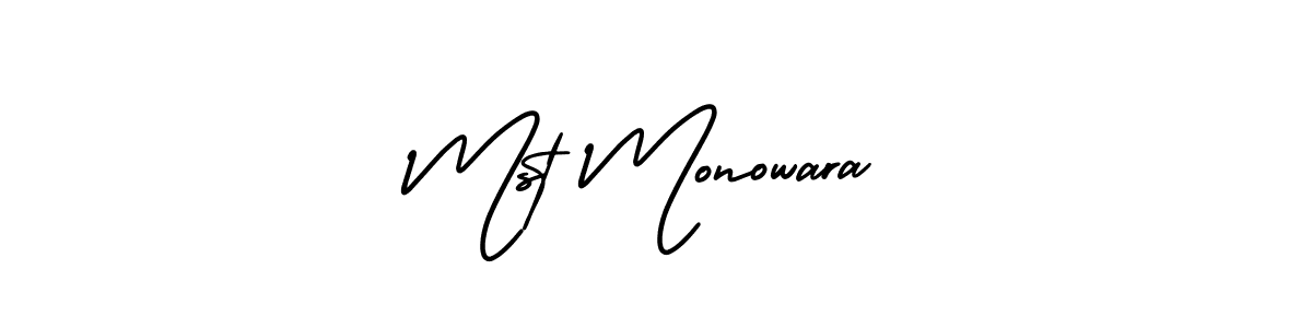 Make a beautiful signature design for name Mst Monowara. Use this online signature maker to create a handwritten signature for free. Mst Monowara signature style 3 images and pictures png