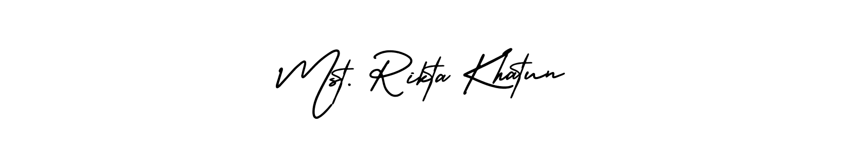 Check out images of Autograph of Mst. Rikta Khatun name. Actor Mst. Rikta Khatun Signature Style. AmerikaSignatureDemo-Regular is a professional sign style online. Mst. Rikta Khatun signature style 3 images and pictures png