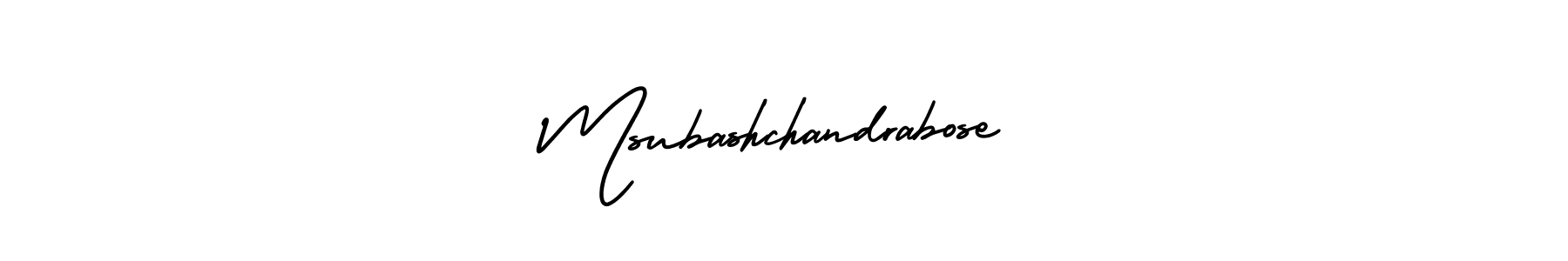 Use a signature maker to create a handwritten signature online. With this signature software, you can design (AmerikaSignatureDemo-Regular) your own signature for name Msubashchandrabose. Msubashchandrabose signature style 3 images and pictures png