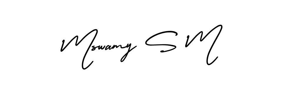 You can use this online signature creator to create a handwritten signature for the name Mswamy S M. This is the best online autograph maker. Mswamy S M signature style 3 images and pictures png