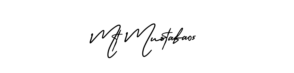 Also You can easily find your signature by using the search form. We will create Mt Mustafa05 name handwritten signature images for you free of cost using AmerikaSignatureDemo-Regular sign style. Mt Mustafa05 signature style 3 images and pictures png