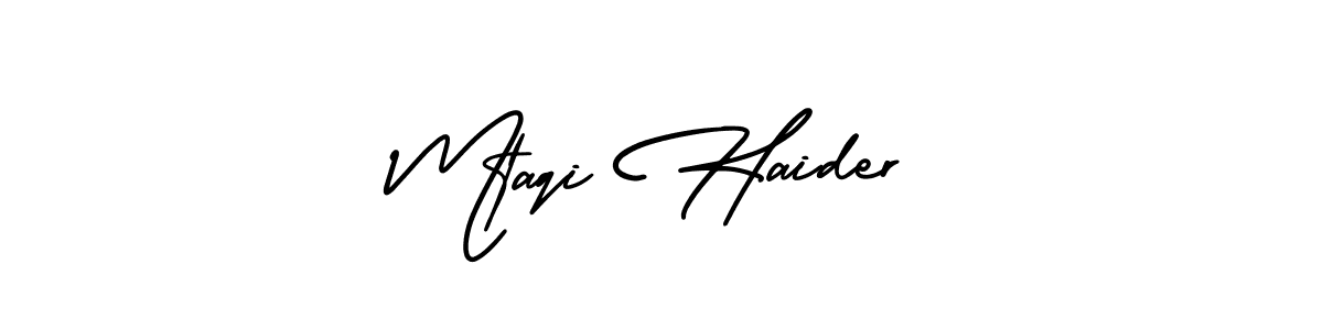 Create a beautiful signature design for name Mtaqi Haider. With this signature (AmerikaSignatureDemo-Regular) fonts, you can make a handwritten signature for free. Mtaqi Haider signature style 3 images and pictures png
