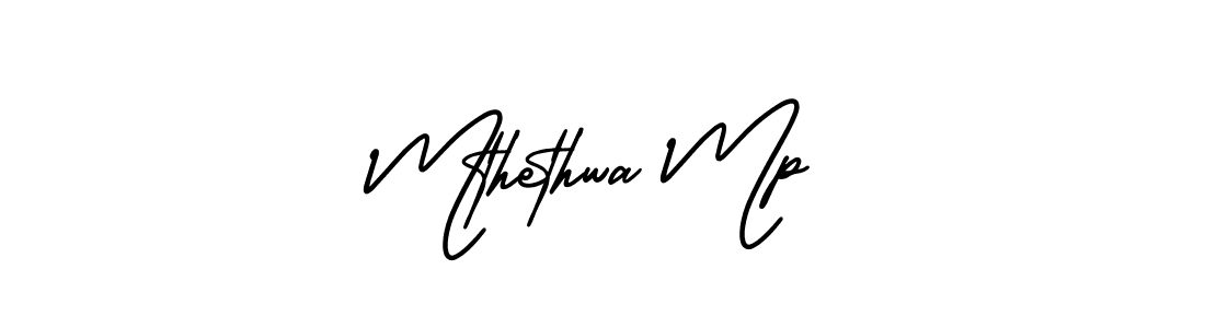 AmerikaSignatureDemo-Regular is a professional signature style that is perfect for those who want to add a touch of class to their signature. It is also a great choice for those who want to make their signature more unique. Get Mthethwa Mp name to fancy signature for free. Mthethwa Mp signature style 3 images and pictures png