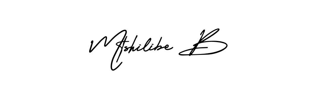 Also we have Mtshilibe B name is the best signature style. Create professional handwritten signature collection using AmerikaSignatureDemo-Regular autograph style. Mtshilibe B signature style 3 images and pictures png