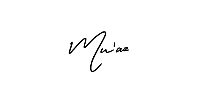 Make a beautiful signature design for name Mu’az. Use this online signature maker to create a handwritten signature for free. Mu’az signature style 3 images and pictures png