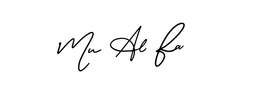 Also we have Mu Al Fa  name is the best signature style. Create professional handwritten signature collection using AmerikaSignatureDemo-Regular autograph style. Mu Al Fa  signature style 3 images and pictures png