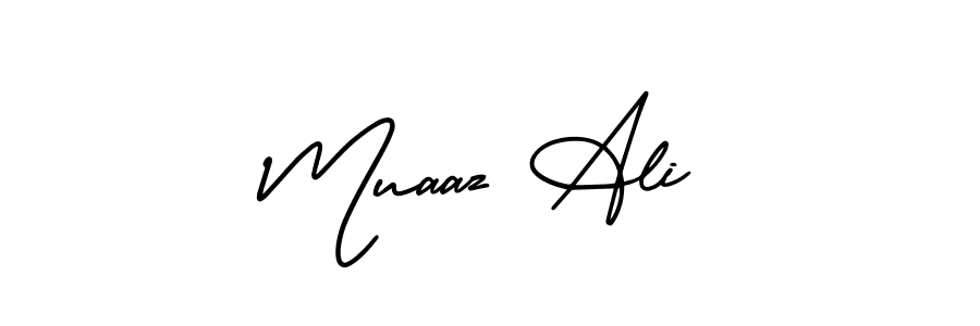 Make a beautiful signature design for name Muaaz Ali. Use this online signature maker to create a handwritten signature for free. Muaaz Ali signature style 3 images and pictures png