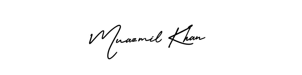 if you are searching for the best signature style for your name Muazmil Khan. so please give up your signature search. here we have designed multiple signature styles  using AmerikaSignatureDemo-Regular. Muazmil Khan signature style 3 images and pictures png