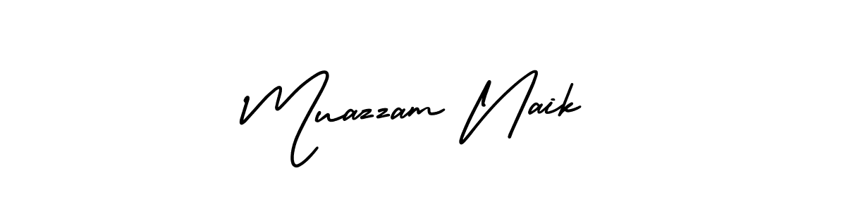 How to Draw Muazzam Naik signature style? AmerikaSignatureDemo-Regular is a latest design signature styles for name Muazzam Naik. Muazzam Naik signature style 3 images and pictures png