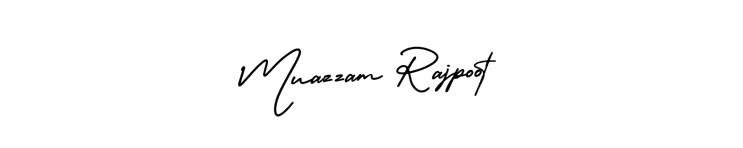 Create a beautiful signature design for name Muazzam Rajpoot. With this signature (AmerikaSignatureDemo-Regular) fonts, you can make a handwritten signature for free. Muazzam Rajpoot signature style 3 images and pictures png