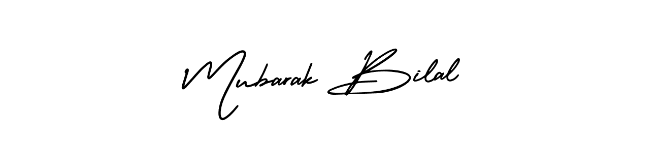 This is the best signature style for the Mubarak Bilal name. Also you like these signature font (AmerikaSignatureDemo-Regular). Mix name signature. Mubarak Bilal signature style 3 images and pictures png