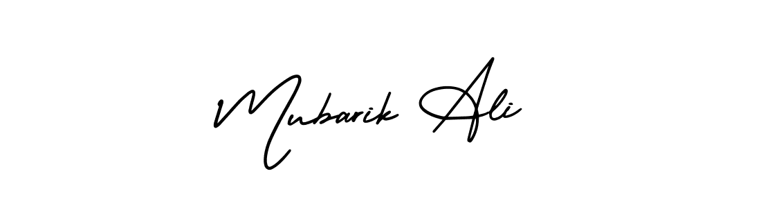 Design your own signature with our free online signature maker. With this signature software, you can create a handwritten (AmerikaSignatureDemo-Regular) signature for name Mubarik Ali. Mubarik Ali signature style 3 images and pictures png