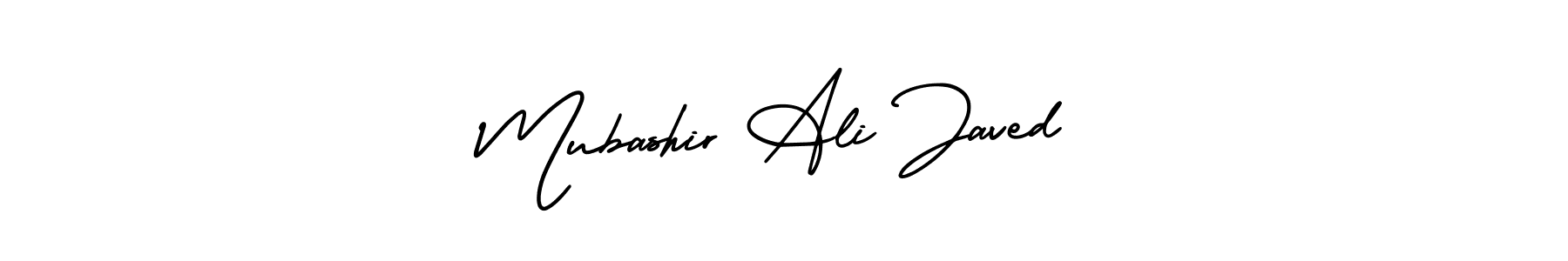 AmerikaSignatureDemo-Regular is a professional signature style that is perfect for those who want to add a touch of class to their signature. It is also a great choice for those who want to make their signature more unique. Get Mubashir Ali Javed name to fancy signature for free. Mubashir Ali Javed signature style 3 images and pictures png