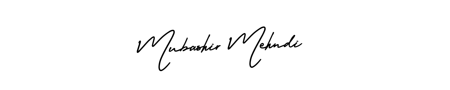 Mubashir Mehndi stylish signature style. Best Handwritten Sign (AmerikaSignatureDemo-Regular) for my name. Handwritten Signature Collection Ideas for my name Mubashir Mehndi. Mubashir Mehndi signature style 3 images and pictures png