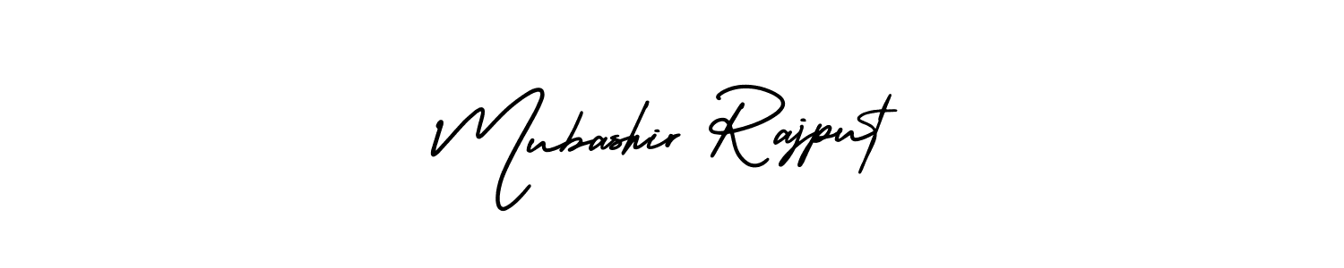 How to make Mubashir Rajput name signature. Use AmerikaSignatureDemo-Regular style for creating short signs online. This is the latest handwritten sign. Mubashir Rajput signature style 3 images and pictures png